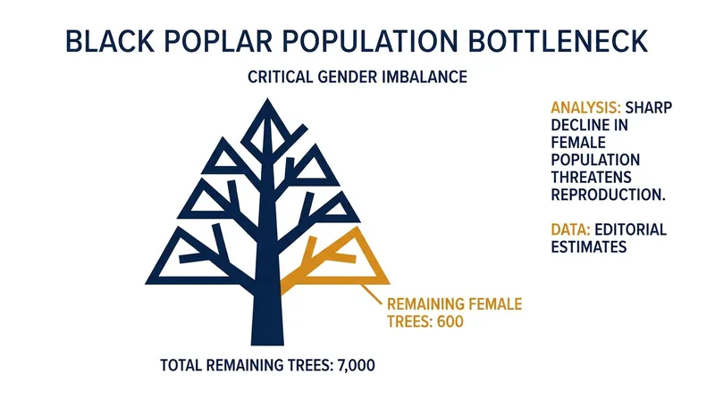 The severe gender imbalance has effectively halted the species' ability to reproduce naturally.