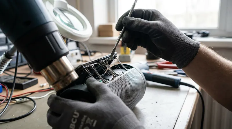 Modern electronics often rely on industrial adhesives rather than screws, complicating independent repair efforts.