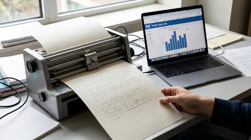 New software tools are automating the creation of tactile Braille charts, making physical data exploration more accessible.