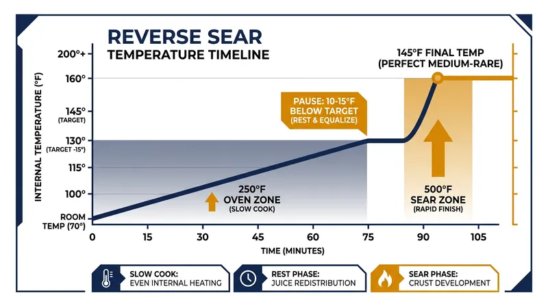 The slow temperature climb provides a massive margin of error compared to traditional high-heat cooking.