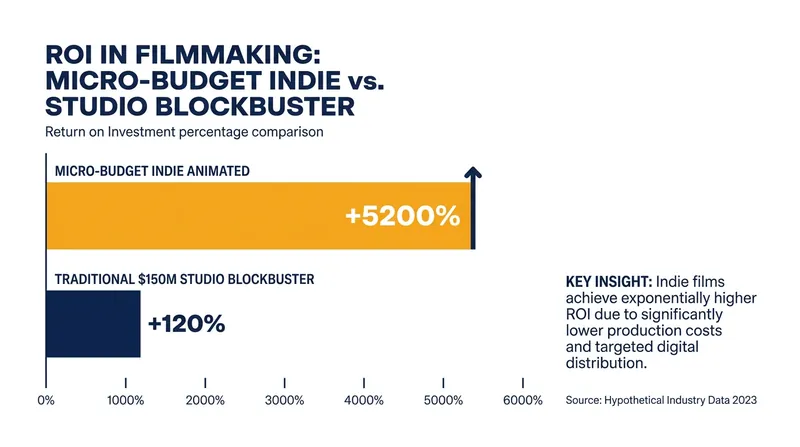 Indie features are delivering exceptional ROI compared to traditional studio tentpoles.