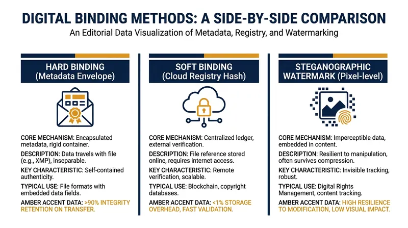 The dual-layer defense system designed to prevent bad actors from stripping metadata.