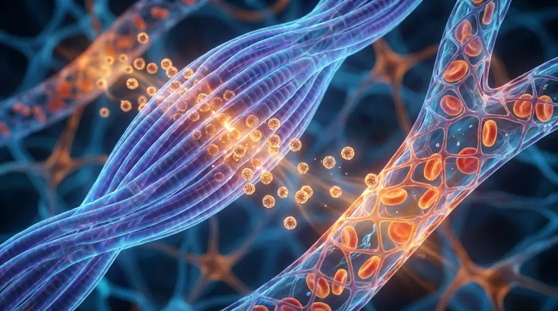 Skeletal muscle acts as an endocrine organ, releasing anti-aging proteins called myokines during contraction.