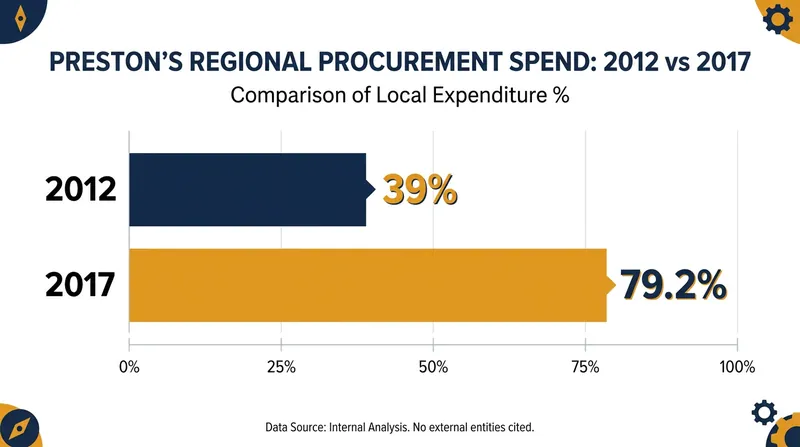 By shifting the spending habits of its anchor institutions, Preston doubled the amount of public money retained within the regional economy.
