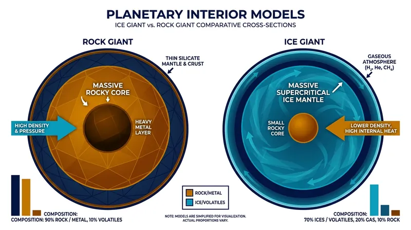 New carbon monoxide data strongly supports the 'Ice Giant' model, indicating a massive mantle of supercritical volatiles rather than a rock-dominated interior.