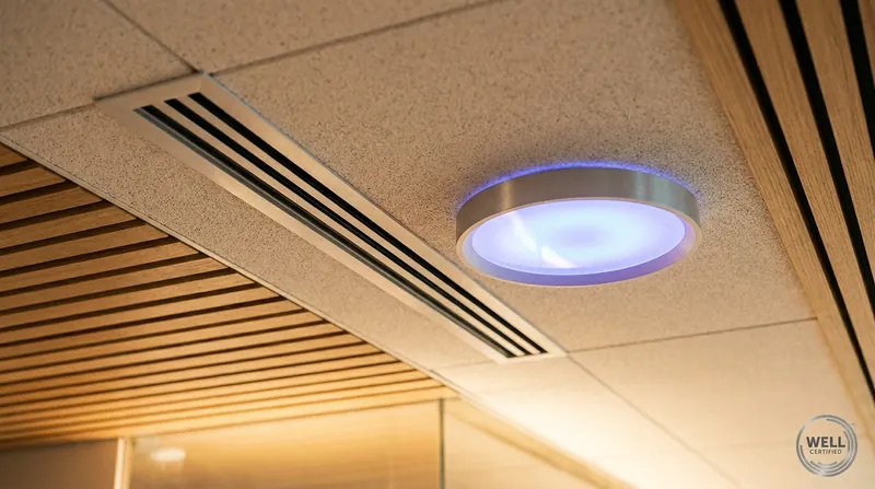 Active air disinfection systems can be seamlessly integrated into existing commercial architecture.