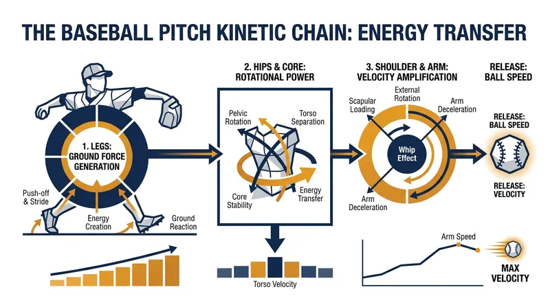 Velocity is generated not just by the arm, but by the efficient transfer of energy from the ground up.
