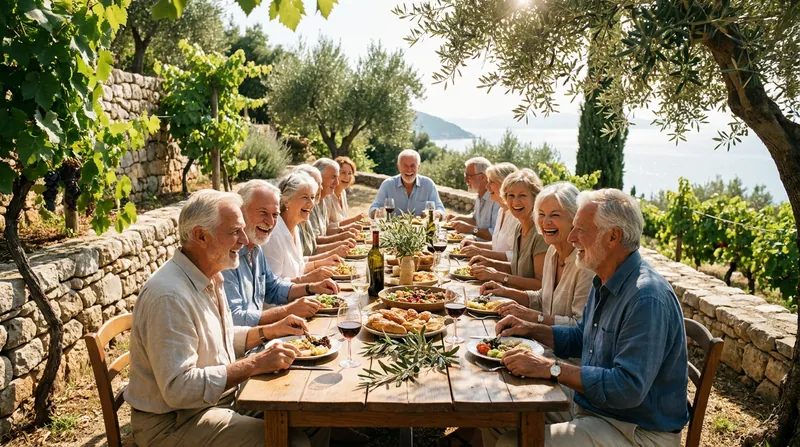 Strong social bonds and communal eating amplify the biological benefits of a healthy diet.