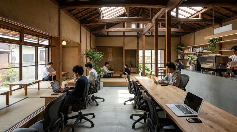 Many rural municipalities are seeing abandoned properties transformed into modern co-working hubs for digital nomads.