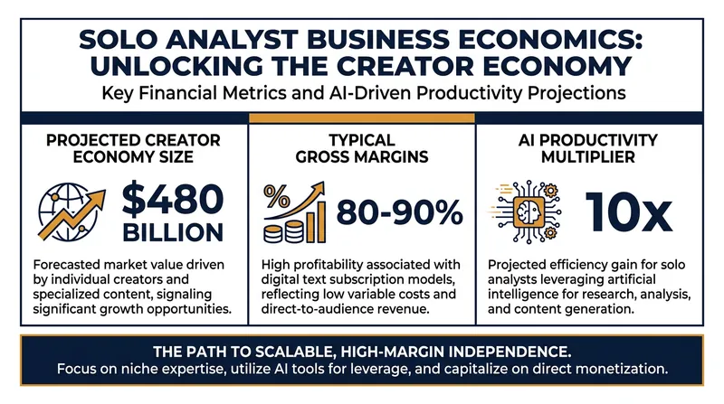 The structural economics driving the rise of the solo analyst.