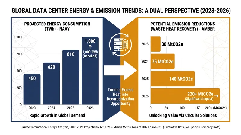As energy demands rise, heat recovery offers a critical pathway to offset the cloud's carbon footprint.