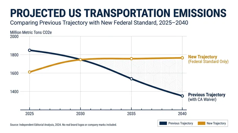 Environmental modelers project a significant increase in cumulative greenhouse gas emissions over the next decade.