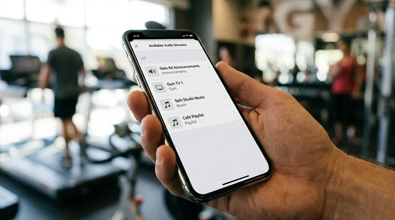 Joining an Auracast stream feels similar to selecting a public Wi-Fi network on your smartphone.