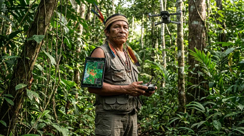 Indigenous communities are pairing AI alerts with drones to protect their ancestral territories from incursions.