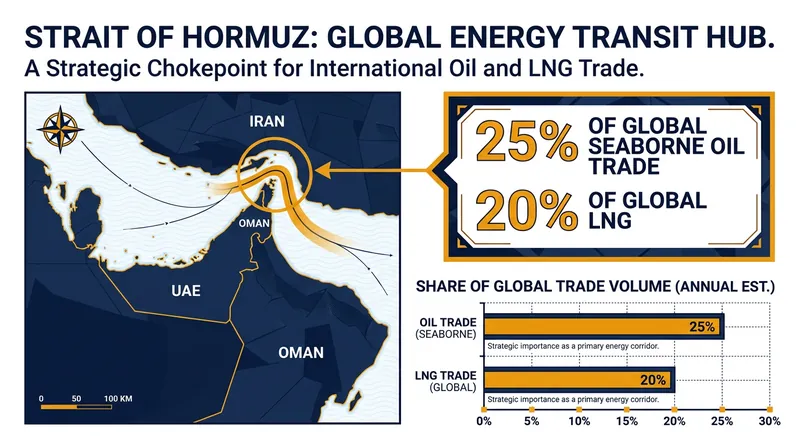 The Strait of Hormuz is a critical choke point for global energy markets.