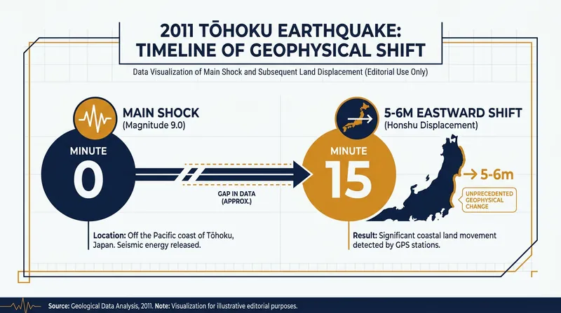 The 15-minute delay perfectly matched the time required for a seismic wave to complete a round trip to the Earth's core.