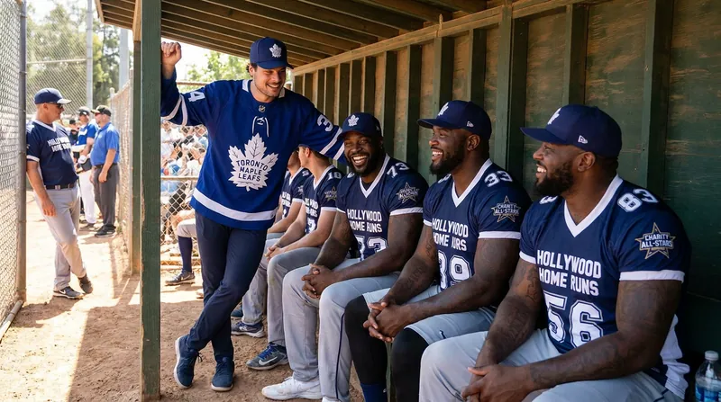 Celebrities and athletes from across the Boston sports landscape gathered in the dugout to support the MayeDay Foundation.