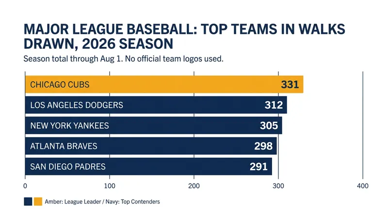 The Cubs' elite plate discipline has been a cornerstone of their offensive strategy this season.