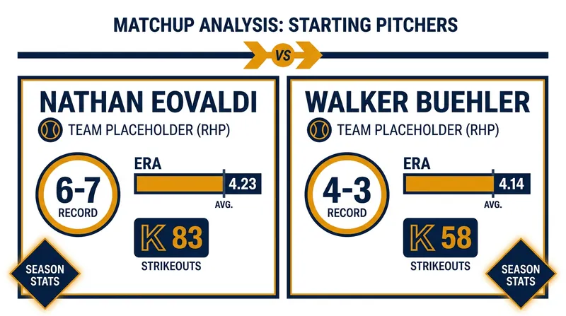 A look at the starting pitching matchup for Saturday's game.