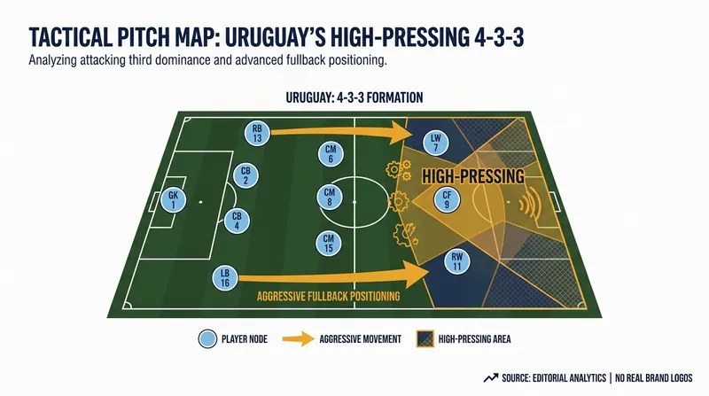 Bielsa's 4-3-3 formation relies on aggressive man-to-man marking and rapid vertical transitions.