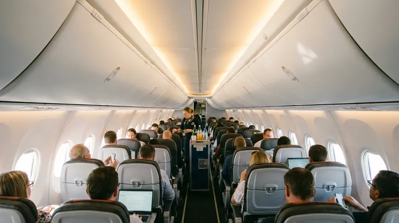 While the aircraft features modern lighting and larger bins, the single-aisle layout can feel cramped on ultra-long flights.