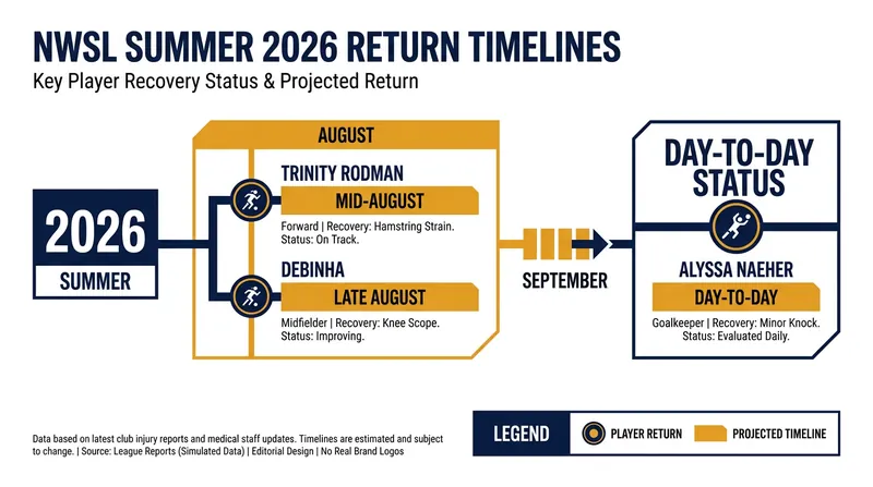 Target return dates for several high-profile NWSL stars.