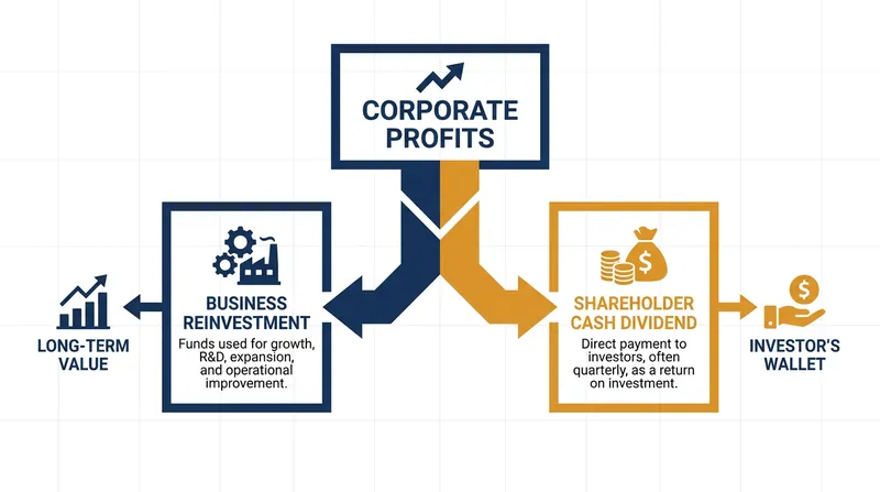 How surplus corporate cash is distributed to shareholders.