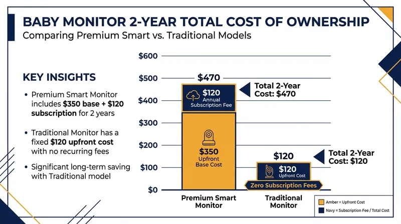While traditional monitors are a one-time purchase, smart monitors often require ongoing subscriptions to unlock full analytics.