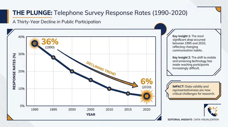 The collapse of telephone response rates forced the polling industry to innovate.