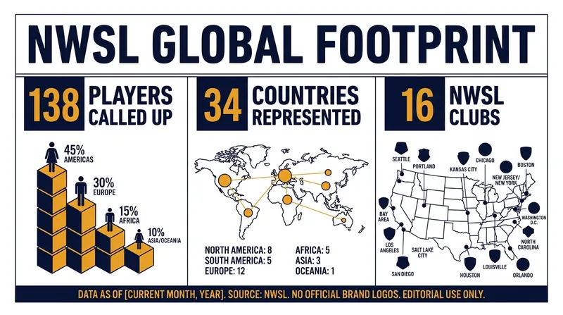The NWSL set a new high-water mark for international representation during the June window.