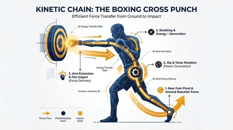 True punching power originates in the lower body, transferring through the kinetic chain into the fist.