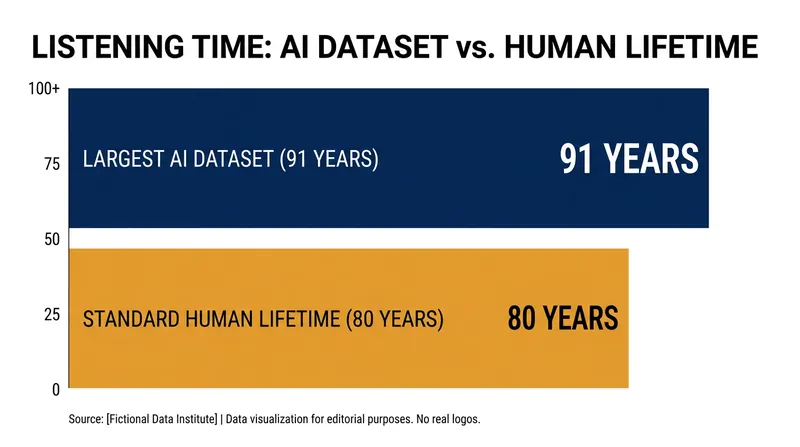 The sheer scale of the ingested data far exceeds human listening capacity.