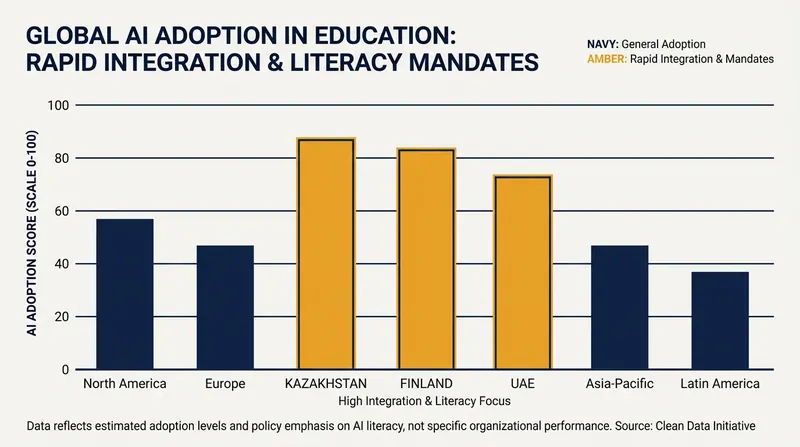 National governments are increasingly stepping in to mandate AI literacy standards across higher education.