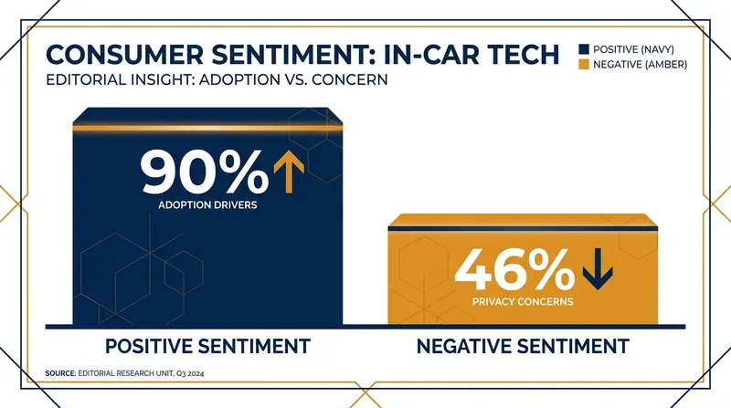 Data shows 90% of car shoppers value smartphone integration, with 46% considering it a dealbreaker.