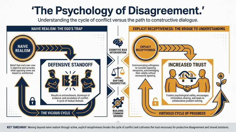 Behavioral science shows that signaling receptiveness bypasses our natural defensive biases.