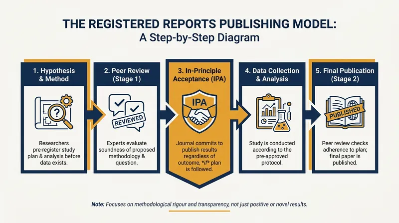 Registered Reports invert the traditional model by conducting peer review before data is collected.