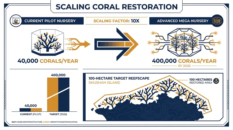 The KAUST Coral Restoration Initiative is moving from artisanal conservation to industrial-scale marine farming.