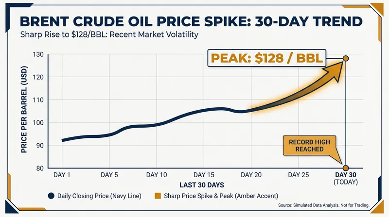 Global oil prices have surged in response to the maritime blockade.