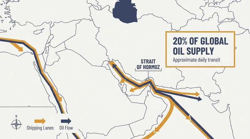 The Strait of Hormuz is a critical chokepoint for global energy markets.