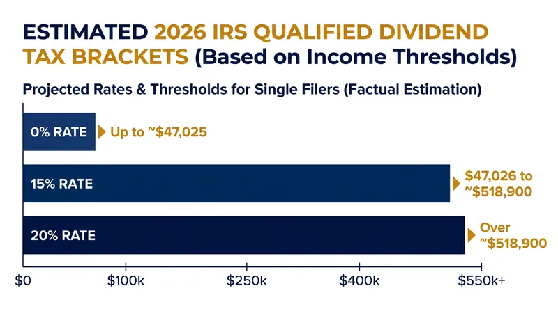 Qualified dividends benefit from favorable tax treatment compared to ordinary income.