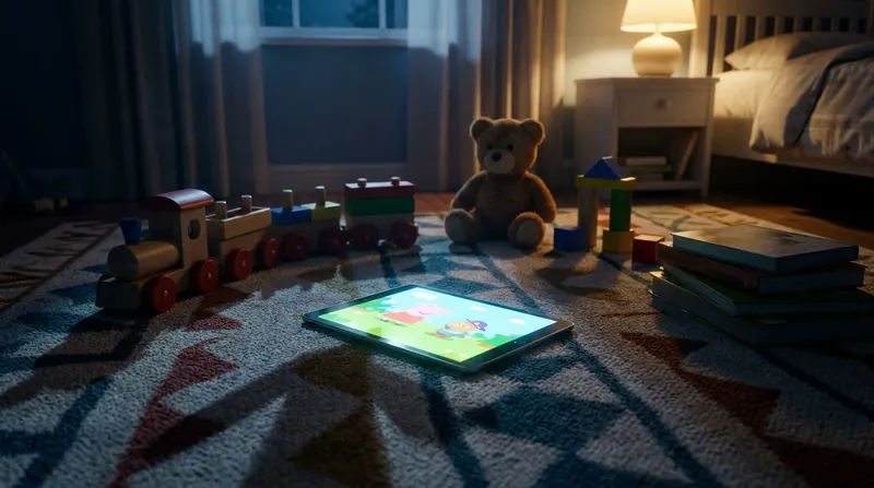 The film's central conflict pits classic toys against the modern allure of a tablet device.