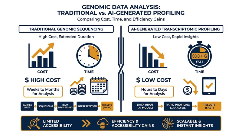 AI models like PhenoSeq bypass the need for expensive physical sequencing, accelerating drug screening pipelines.