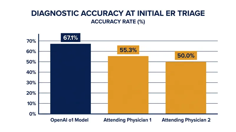 The o1 reasoning model outperformed human physicians during the earliest and most uncertain stages of emergency triage.