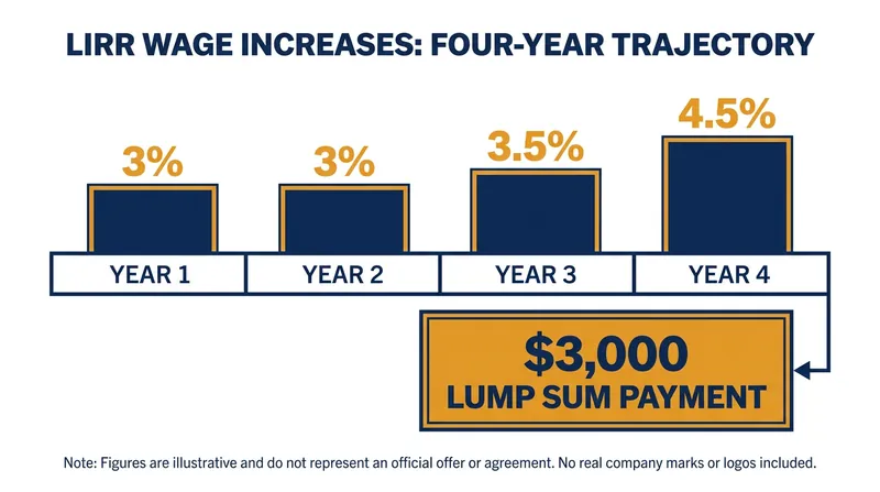 The ratified contract provides a cumulative 15% wage increase over four years.