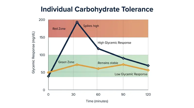 Because of microbiome differences, two people can have vastly different blood sugar responses to the exact same meal.