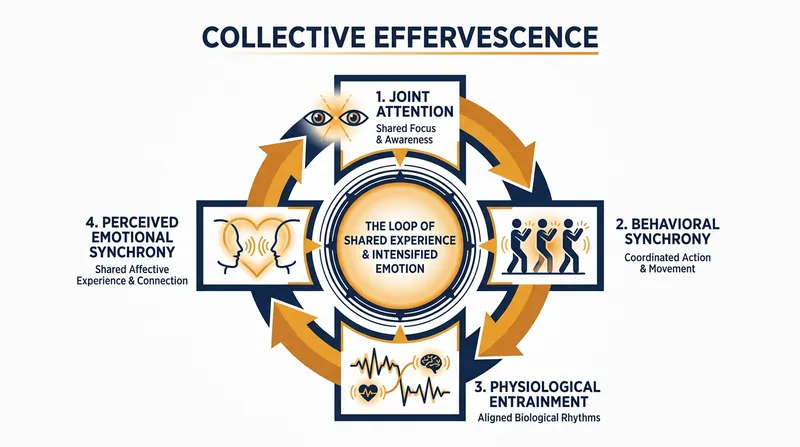 The psychological and biological mechanics that transform a group of individuals into a synchronized collective.