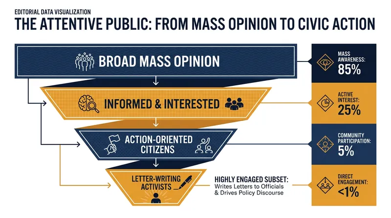 Writing a letter demonstrates a level of 'issue intensity' that passive polling cannot capture.
