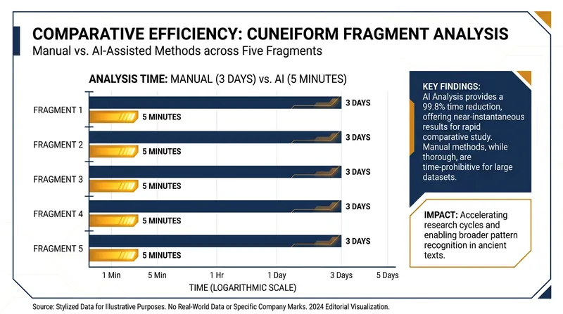 The AI tool reduces a three-day manual comparison task to just five minutes.