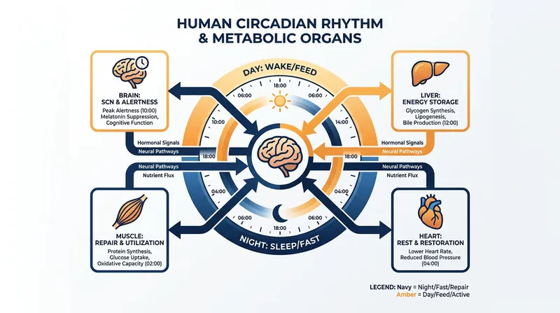 Peripheral circadian clocks in our organs dictate when cells should be active and when they should repair.