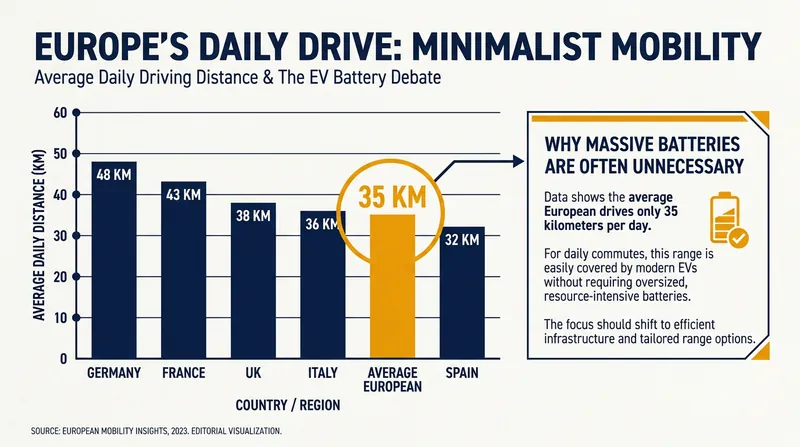 With average daily commutes hovering around 35 kilometers, automakers are realizing that smaller batteries are sufficient.
